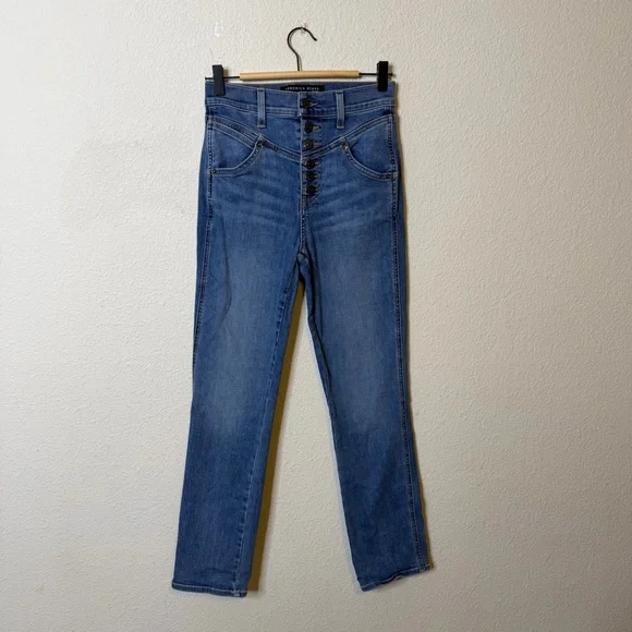Veronica Beard Ryleigh High Rise with Front Yoke Jeans in Laguna Womens Size 26 - Picture 3 of 8
